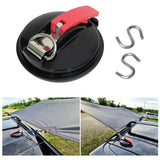 Darrahopens Outdoor Recreation > Camping > Caravan Accessories 4 Pack Sky blue plate + red buckle Heavy Duty Suction Cup Anchors with S-Hooks for Car Side Awnings and Camping Tarps Multifunctional Tie Down Points for Outdoor Road Trips 10kg Capacity