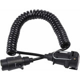 Darrahopens Outdoor Recreation > Camping > Caravan Accessories 7 Pin Trailer Socket And Plug With 2M Extension Cable Connector For Towing Hitch Caravan Vehicle Truck Accessories 7