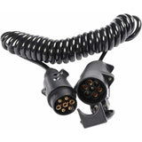 Darrahopens Outdoor Recreation > Camping > Caravan Accessories 7 Pin Trailer Socket And Plug With 2M Extension Cable Connector For Towing Hitch Caravan Vehicle Truck Accessories 7