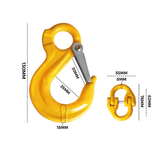 Darrahopens Outdoor Recreation > Camping > Caravan Accessories 8/10mm Hammerlock +Eye Sling Hook Safety Chain Caravan Trailer connecting Extend