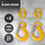 Darrahopens Outdoor Recreation > Camping > Caravan Accessories 8/10mm Hammerlock +Eye Sling Hook Safety Chain Caravan Trailer connecting Extend