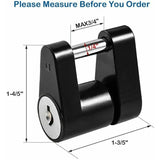 Darrahopens Outdoor Recreation > Camping > Caravan Accessories Caravan Security Locks For Safe And Durable Theft Protection, Unisex Metal Locksmith Tools, Trailer Lock, Black