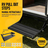 Darrahopens Outdoor Recreation > Camping > Caravan Accessories Heavy Duty Pull-Out Caravan Step, Folding Aluminium RV Step(57x55x17cm) In Australia - Darrahopens