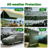 Darrahopens Outdoor Recreation > Camping > Caravan Accessories Instahut 2x3m Tarp Tarpaulin 600GSM Camping Canvas Heavy Duty Water Resistant