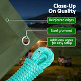 Darrahopens Outdoor Recreation > Camping > Caravan Accessories Instahut 4x6m Tarp Tarpaulin 600GSM Camping Canvas Heavy Duty Water Resistant