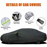 Outdoor Car Cover, Breathable Anti UV Dust and Snow Resistant, Black, 4.8 x 1.8 x 1.5 m