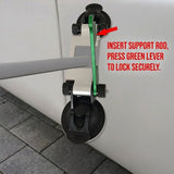 Darrahopens Outdoor Recreation > Camping > Caravan Accessories RV Awning Suction Cup Support Bracket – Heavy-Duty Aluminum Vacuum Mount, Tool-Free No-Drill Installation for Camper, Trailer, Van, and Outdoor Camping Awning Poles, 2-Pack Adjustable Stabilizer with Non-Marring Suction Cups (2PCS)