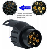 Darrahopens Outdoor Recreation > Camping > Caravan Accessories Trailer Plug Socket Adaptor,13 To 7 Trailer Towing Socket Adaptor For Trailer Truck Caravan Wagon