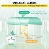 Darrahopens Outdoor Recreation > Camping > Caravan Accessories VEVOR Walk-in Tunnel Greenhouse Galvanized Frame & Waterproof Cover 12x7x7 ft