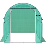 Darrahopens Outdoor Recreation > Camping > Caravan Accessories VEVOR Walk-in Tunnel Greenhouse Galvanized Frame & Waterproof Cover 12x7x7 ft