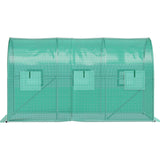 Darrahopens Outdoor Recreation > Camping > Caravan Accessories VEVOR Walk-in Tunnel Greenhouse Galvanized Frame & Waterproof Cover 12x7x7 ft