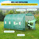 Darrahopens Outdoor Recreation > Camping > Caravan Accessories VEVOR Walk-in Tunnel Greenhouse Galvanized Frame & Waterproof Cover 15x7x7 ft