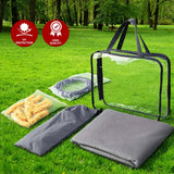 Darrahopens Outdoor Recreation > Camping > Caravan Accessories Weisshorn 12ft Caravan Awning Fabric & Privacy Screen RV Roll Out Sun Shade 3.4M