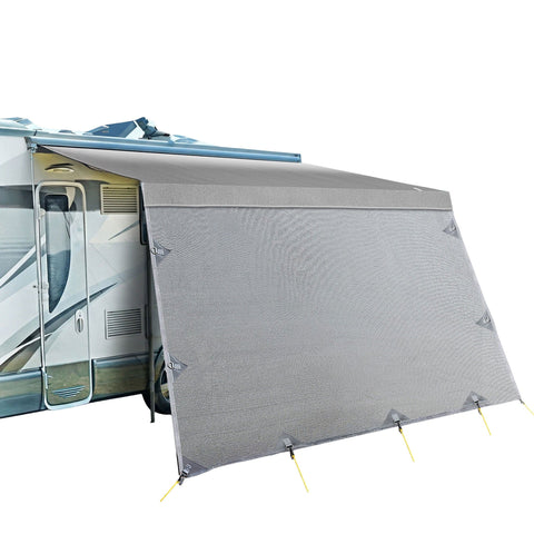 Darrahopens Outdoor Recreation > Camping > Caravan Accessories Weisshorn 18ft Caravan Awning Fabric & Privacy Screen RV Roll Out Sun Shade 5.2M