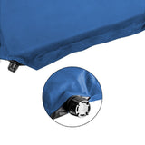 Darrahopens Outdoor Recreation > Camping > Inflatable Mattresses Double Self inflating Suede Mattress Mat Sleeping Pad Air Bed Camping Hiking - blue