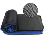 Darrahopens Outdoor Recreation > Camping > Inflatable Mattresses Double Self inflating Suede Mattress Mat Sleeping Pad Air Bed Camping Hiking - blue