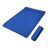 Darrahopens Outdoor Recreation > Camping > Inflatable Mattresses Double Self inflating Suede Mattress Mat Sleeping Pad Air Bed Camping Hiking - blue