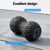 Darrahopens Outdoor Recreation > Camping > Inflatable Mattresses Everfit Electric Vibrating Peanut Massage Ball 5 Adjustable Levels High Power 3000RPM Motor 4D Floating Point Deep Tissue Trigger Point Muscle Relaxation Yoga Home Gym Type-C Rechargeable Support 80kg