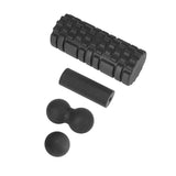 Darrahopens Outdoor Recreation > Camping > Inflatable Mattresses Everfit Foam Roller Set 4 in 1 Grid High Density Massager for Deep Tissue Trigger Point Myofascial Release Back Pain Muscle Recovery Gym Home Fitness Equipment with Storage Bag Supports 150kg