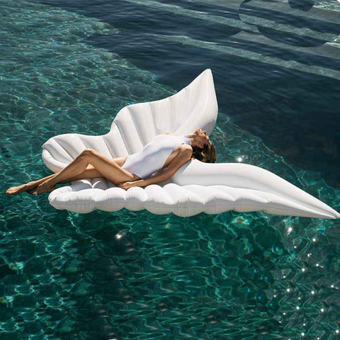 Darrahopens Outdoor Recreation > Camping > Inflatable Mattresses Inflatable Butterfly Wing Floating Bed with Angel Wings – PVC Oversized Water Lounger