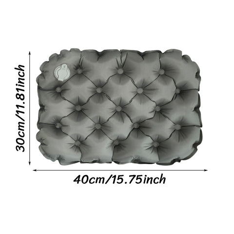 Darrahopens Outdoor Recreation > Camping > Inflatable Mattresses Inflatable Seat Cushion - Portable 40x30x5cm Camping Pad in Olive Grey