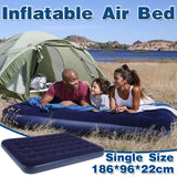 Darrahopens Outdoor Recreation > Camping > Inflatable Mattresses King Size Inflatable Airbed Easy Inflate Flocked Air Mattress Camping Guest Bed
