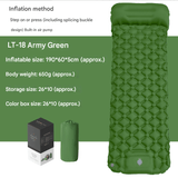 Darrahopens Outdoor Recreation > Camping > Inflatable Mattresses Self-Inflating Camping Mattress: Thick Lightweight Single Camping Mattress Inflatable and Attachable Double Camping Mat and Compact Inflatable Olive Green