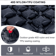 Darrahopens Outdoor Recreation > Camping > Inflatable Mattresses Self-Inflating Camping Mattress: Thick Lightweight Single Camping Mattress Inflatable and Attachable Double Camping Mat and Compact Inflatable Olive Green