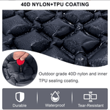 Darrahopens Outdoor Recreation > Camping > Inflatable Mattresses Self-Inflating Camping Mattress: Thick Lightweight Single Camping Mattress Inflatable and Attachable Double Camping Mat and Compact Inflatable Olive Green
