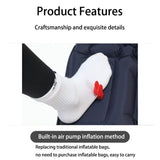 Darrahopens Outdoor Recreation > Camping > Inflatable Mattresses Ultralight Camping Sleeping Pad: Built-in Foot Pump, Integrated Pillow – Compact, Waterproof for Hiking/Backpacking (Dark Blue)
