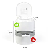 Darrahopens Outdoor Recreation > Camping > Portable Toilets & Showers 24L Portable Camping, Caravanning Toilet with Odour-Resistant Seal
