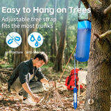 Darrahopens Outdoor Recreation > Camping > Portable Toilets & Showers Blue portable shower bag, camping shower, TPU shower bag, hanging outdoor shower, 6L shower bag, lightweight shower, Australia camping gear, beach shower, hiking shower, outdoor hygiene