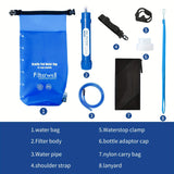 Darrahopens Outdoor Recreation > Camping > Portable Toilets & Showers Blue portable shower bag, camping shower, TPU shower bag, hanging outdoor shower, 6L shower bag, lightweight shower, Australia camping gear, beach shower, hiking shower, outdoor hygiene