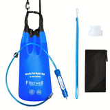 Darrahopens Outdoor Recreation > Camping > Portable Toilets & Showers Blue portable shower bag, camping shower, TPU shower bag, hanging outdoor shower, 6L shower bag, lightweight shower, Australia camping gear, beach shower, hiking shower, outdoor hygiene