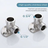 Darrahopens Outdoor Recreation > Camping > Portable Toilets & Showers Installation kit for connecting hose to exposed tap. Outdoor shower system thermostatic mixer conversion built into the surface