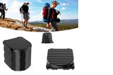 Darrahopens Outdoor Recreation > Camping > Portable Toilets & Showers Portable Camping Toilet Folding Toilet for Adults with Lid -Black