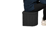 Darrahopens Outdoor Recreation > Camping > Portable Toilets & Showers Portable Camping Toilet Folding Toilet for Adults with Lid -Black