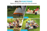 Darrahopens Outdoor Recreation > Camping > Portable Toilets & Showers Portable Camping Toilet Folding Toilet for Adults with Lid -Black