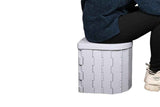 Darrahopens Outdoor Recreation > Camping > Portable Toilets & Showers Portable Camping Toilet Folding Toilet for Adults with Lid -Gray