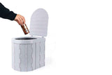 Darrahopens Outdoor Recreation > Camping > Portable Toilets & Showers Portable Camping Toilet Folding Toilet for Adults with Lid -Gray