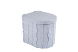 Darrahopens Outdoor Recreation > Camping > Portable Toilets & Showers Portable Camping Toilet Folding Toilet for Adults with Lid -Gray
