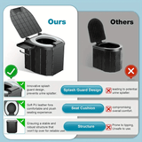 Darrahopens Outdoor Recreation > Camping > Portable Toilets & Showers Portable folding toilets with PU seat cushions and portable toilets with covers, suitable for RVS, cars, camping and hiking