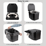 Darrahopens Outdoor Recreation > Camping > Portable Toilets & Showers Portable folding toilets with PU seat cushions and portable toilets with covers, suitable for RVS, cars, camping and hiking