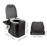 Darrahopens Outdoor Recreation > Camping > Portable Toilets & Showers Portable folding toilets with PU seat cushions and portable toilets with covers, suitable for RVS, cars, camping and hiking