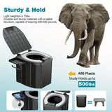 Darrahopens Outdoor Recreation > Camping > Portable Toilets & Showers Portable folding toilets with PU seat cushions and portable toilets with covers, suitable for RVS, cars, camping and hiking