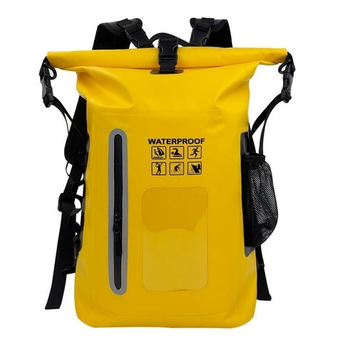 Darrahopens Outdoor Recreation > Camping > Portable Toilets & Showers waterproof backpack, dry-wet separation, outdoor sports backpack, fishing backpack, camping backpack, canyoning backpack, swimming backpack, rafting backpack, waterproof gear, Australia outdoor backpack, hiking backpack water resistant - Yellow - Size 25L