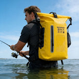 Darrahopens Outdoor Recreation > Camping > Portable Toilets & Showers waterproof backpack, dry-wet separation, outdoor sports backpack, fishing backpack, camping backpack, canyoning backpack, swimming backpack, rafting backpack, waterproof gear, Australia outdoor backpack, hiking backpack water resistant - Gray - Size 25L