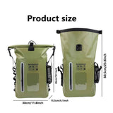 Darrahopens Outdoor Recreation > Camping > Portable Toilets & Showers waterproof backpack, dry-wet separation, outdoor sports backpack, fishing backpack, camping backpack, canyoning backpack, swimming backpack, rafting backpack, waterproof gear, Australia outdoor backpack, hiking backpack water resistant - Gray - Size 25L