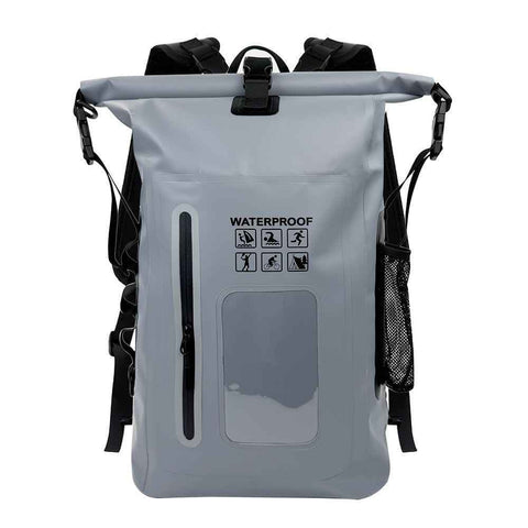 Darrahopens Outdoor Recreation > Camping > Portable Toilets & Showers waterproof backpack, dry-wet separation, outdoor sports backpack, fishing backpack, camping backpack, canyoning backpack, swimming backpack, rafting backpack, waterproof gear, Australia outdoor backpack, hiking backpack water resistant - Gray - Size 25L