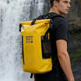 Darrahopens Outdoor Recreation > Camping > Portable Toilets & Showers waterproof backpack, dry-wet separation, outdoor sports backpack, fishing backpack, camping backpack, canyoning backpack, swimming backpack, rafting backpack, waterproof gear, Australia outdoor backpack, hiking backpack water resistant - Orange - Size 25L